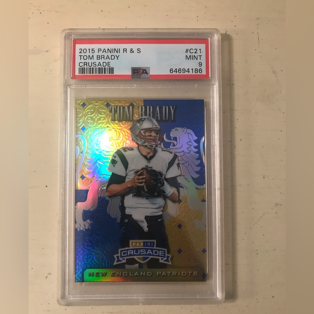 2015 Tom Brady PSA 9 gold